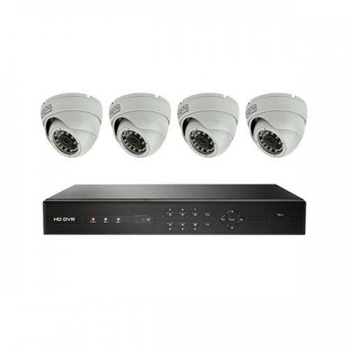 TE40-E134 Xivue 4 Channel HD-TVI DVR Kit 120FPS @ 720p  - No HDD w/ 4 x 720p Outdoor IR Eyeball HD-TVI Cameras